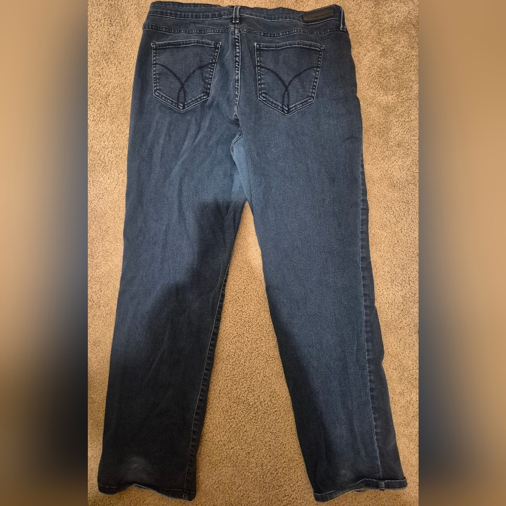 Calvin Klein Curvy Straight Jeans - Picture 2 of 2